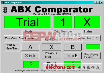 ABX盲听测试简介