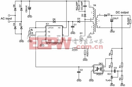 NCP1238典型應(yīng)用電路圖