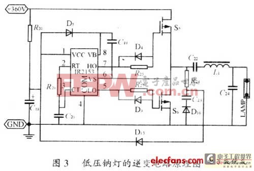 低壓鈉燈逆變電路原理圖