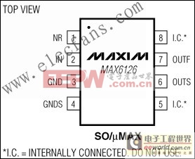 MAX6126 超低噪声、高精度、低压差电压基准