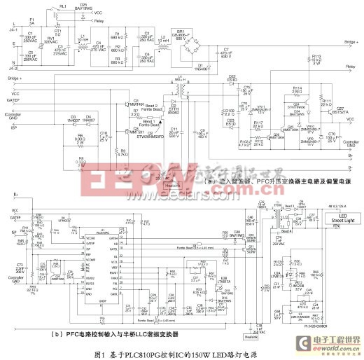 基于PLC810PG的LED路燈電源電路設(shè)計(jì)