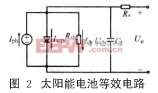 太阳能电池的等效电路