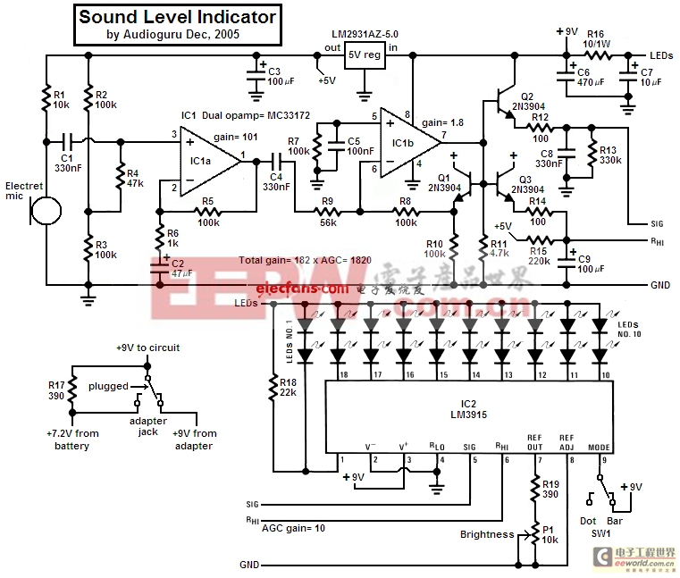 聲級指標電路設計詳解