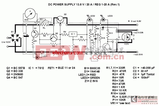 13.8V 20A電源及PCB設(shè)計