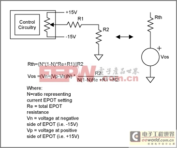 EPOT應(yīng)用：偏移調(diào)整的運(yùn)算放大器電路-EPOT Appli