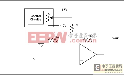 EPOT應(yīng)用：偏移調(diào)整的運(yùn)算放大器電路-EPOT Appli