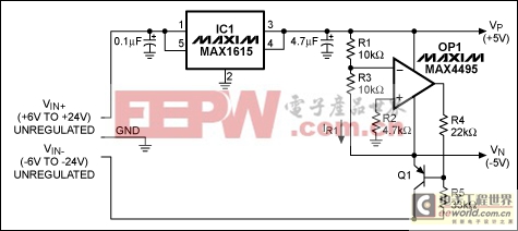 利用空閑運(yùn)放產(chǎn)生穩(wěn)定的負(fù)電源 Spare Op Amp Ge