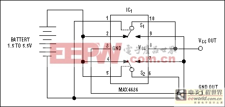 實現(xiàn)電池反接保護(hù)的電路, Circuit Provides