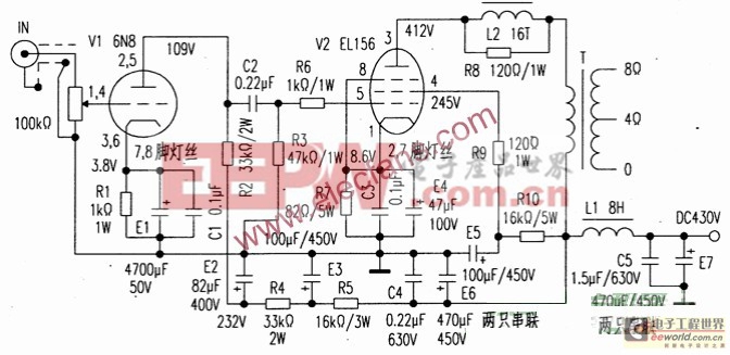 EL156自制電子管功放