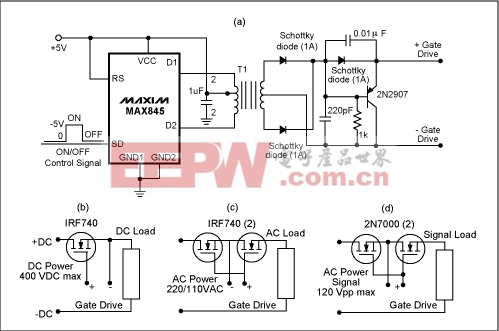 簡單電力場效應(yīng)管驅(qū)動器是孤立的和DC耦合-Simple Po