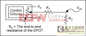 求戴維等效電路的EPOT基于偏置電阻網(wǎng)絡(luò)