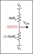 求戴維等效電路的EPOT基于偏置電阻網(wǎng)絡(luò)