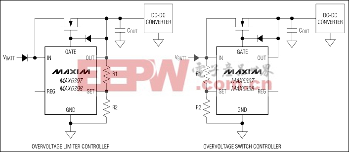 MAX6397,MAX6398:典型工作電路