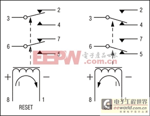 IC驅(qū)動(dòng)多達(dá)四個(gè)單線圈鎖定繼電器