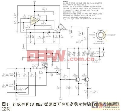 自动电平控制正弦波18MHz稳定振荡器的设计