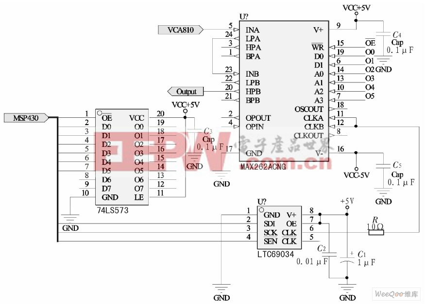 MAX262模块外围电路图