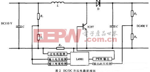 升壓電路拓?fù)浣Y(jié)構(gòu)如圖2