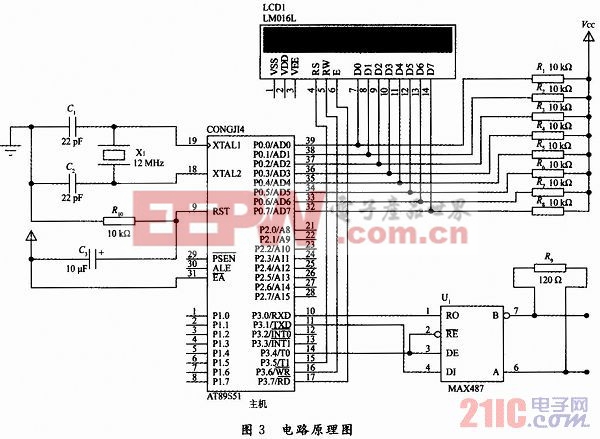 基于RS485单片机多机串行通信的电子开关设计