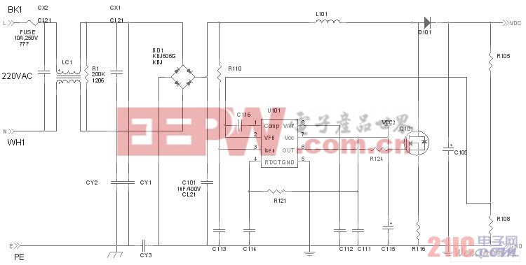 功率因素校正升壓電路