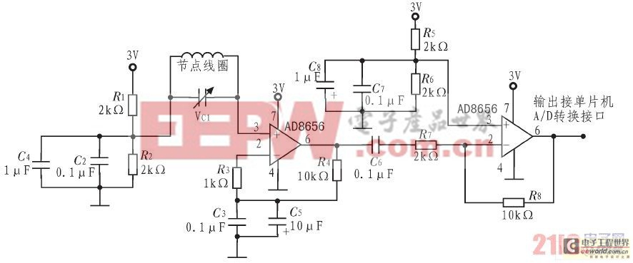 AD8656接收放大電路圖