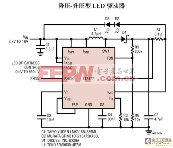 LED升壓、升降壓的驅(qū)動恒流IC推薦二