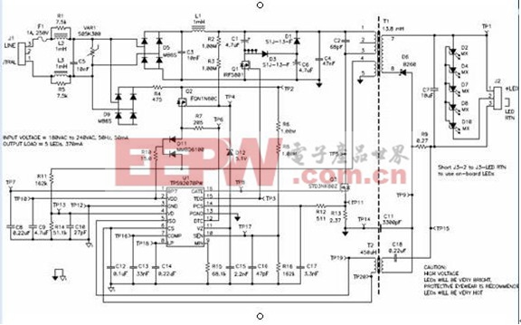 TPS92070實際應(yīng)用電路