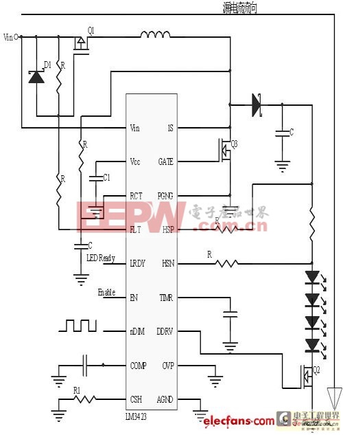 LM3423实现太阳能LED路灯驱动器