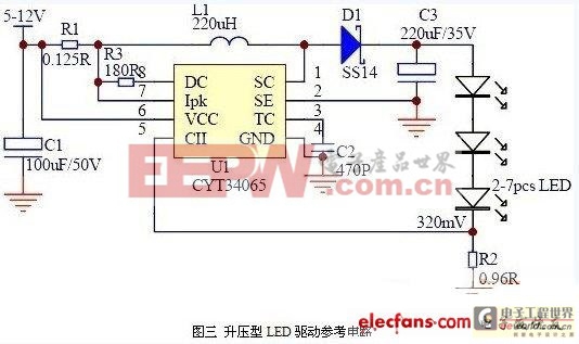 低成本DC-LED驅(qū)動(dòng)器CYT34065解讀