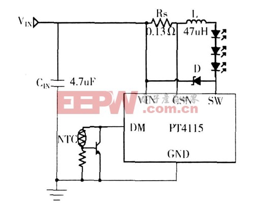 基于PT4115的大功率LED恒流驅(qū)動(dòng)的設(shè)計(jì)方案 