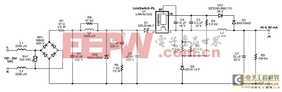 3.8w可调光led驱动器电路图3.8w可调光led驱动器材料清单:图3.3.