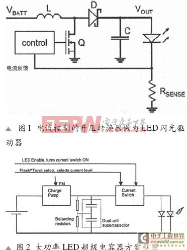 超級電容器解決高分辨率相機的LED閃光電源問題