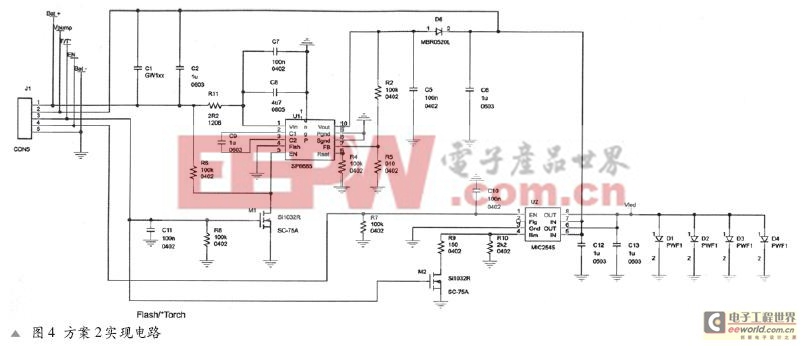 超級電容器解決高分辨率相機(jī)的LED閃光電源問題