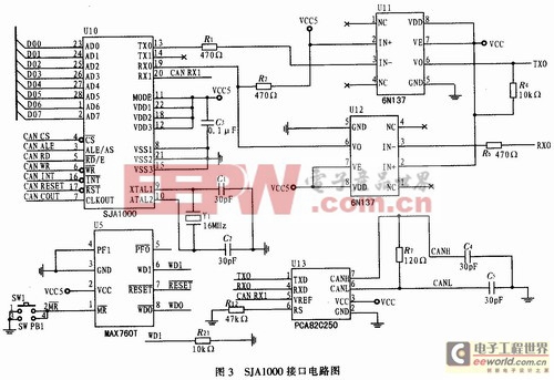 CAN總線接口電路