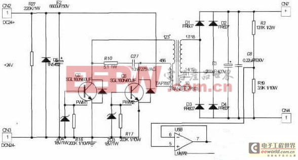 實(shí)現(xiàn)輸入24VDC輸出220VDC整流逆變電源的設(shè)計(jì)