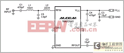 MAX2640低噪声放大器用于ISDB-T设计