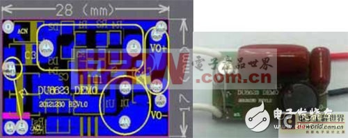 基于DU8623芯片的無電解電容3W非隔離球泡燈方案（電子工程專輯）