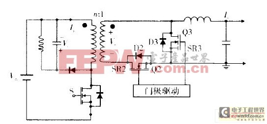 外驅(qū)動(dòng)同步整流正激變換器的電路