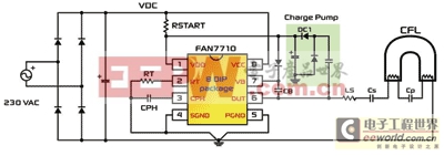 用在熒光照明中的功率電子器件