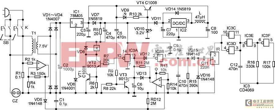 環(huán)保節(jié)能的零靜耗 彩電待機(jī)控制器