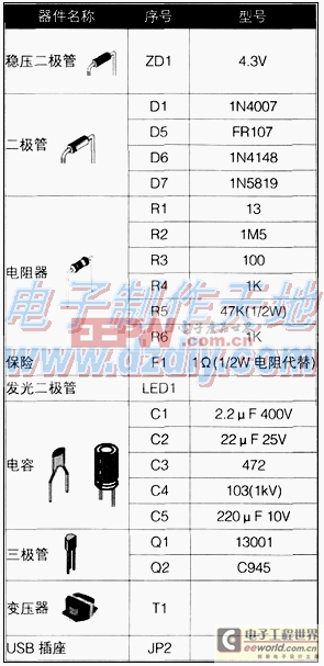 MC34063做USB充电电路图