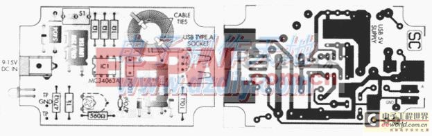 MC34063做USB充電電路圖