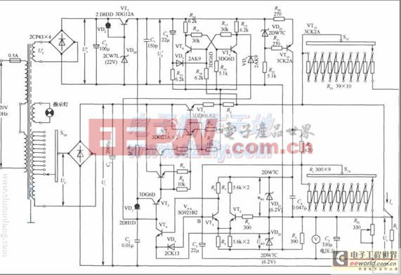 一款大功率穩(wěn)壓電源古老電路圖