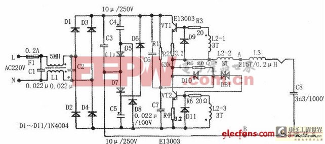 巧改廢舊電子節(jié)能燈為開關(guān)電源