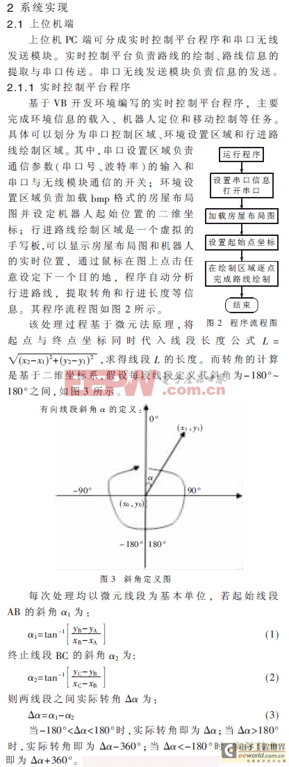 基于繪圖板程序的家政機器人室內(nèi)定位系統(tǒng)實現(xiàn)