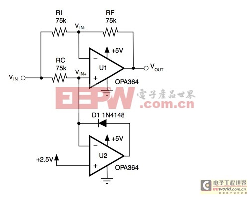 單電源高精度整流器電路分析 