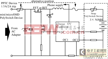 典型的蓄電池充電電路保護(hù)