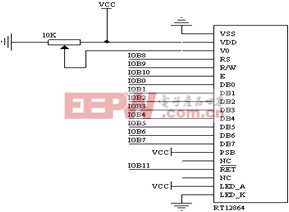 RT12864與SPCE061的連接