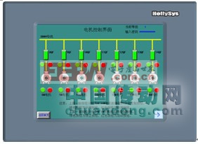 機(jī)組運(yùn)行控制觸摸屏界面