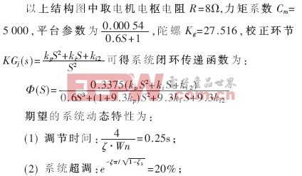 基于DSP的光學(xué)探測陀螺穩(wěn)定系統(tǒng)的設(shè)計(jì)與實(shí)現(xiàn)