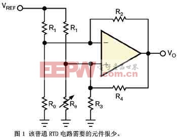 圖1該普通RTD電路需要的元件很少